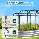 Lineware Raised Garden Bed with Self-Watering System, 6x3x1 ft Elevated Planter Boxes Outdoor with Mesh Cover, Oval Galvanized Raised Beds for Gardening,Vegetables,Flowers, Backyard, Patio