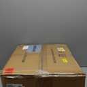 vivorug 9x12 Area Rugs for Living Room, Non Slip Machine Washable Vintage Rug, Ultra-Thin Lightweight Large Area Rug for Bedroom, Dining Room, Low Pile Brown (Brick Red/ Navy)