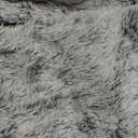 Bedfolks Waterproof Dog Crate Bed With Removable Washable Cover, Plush Faux Fur Pad for Large Dogs, Fluffy Kennel Bed 35"x23", Dark Grey