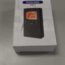 2000mAh Rechargeable AM FM Radio with Bluetooth Portable Transistor Pocket Radio with Best Reception Digital Tuning, Flashlight,LCD Screen,Earphone Jack, Sleep Timer and Alarm Clock for Jogging (Black)