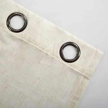 Cream Linen Curtains 84×50"