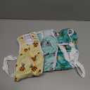 Jollywoods 3 Pack Washable Female Dog Diaper Onesie Sanitary Pantie with Adjustable Suspender, Reusable Fixed Doggie Diapers, Super Absorbent Leakproof for Small Medium Large Dog in Heat Cycle L