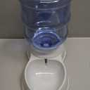 Amazon Basics Gravity Pet Water Dispenser for Cat and Dog, Easy to Clean, 1 Gallon Capacity, Small, Gray