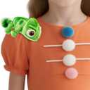 Lizard Costume Accessories Chameleon Shoulder Plush Lizard Cosplay Props Merch Gifts for Women Adults