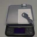 BOMATA Large Kitchen Scale with 0.1g/0.001oz High Precision, 5kg/11lb Bakery Scale with% Percentage Function, USB Rechargeable, Full-View Angle LCD with Backlight, Stainless Steel Pan (Black)