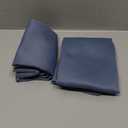 Gwine 24 Inch Long Tier Curtains for Small Window, Short Blackout Kitchen Curtains Over Sink, Half Window Drapes for Bedroom Bathroom Basement, 2 PCS, Each 30" Wx24 L, Denim Blue