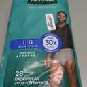 Depend Fresh Protection Adult Diapers, Incontinence Underwear for Men, Disposable, Maximum, Large, Grey, 28 Count, 