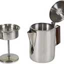 Stansport Stainless Steel Percolator Coffee Pot 9 Cups (276-9), Silver