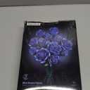 iATOM Blue Rose Bouquet Building Set, 12Pcs Flowers Botanical Collection for Adults, Valentine's Day Gift for Her/Girlfriend/Mom/Wife/Couple, Vintage Home Office Table Centerpiece Decor Aesthetic