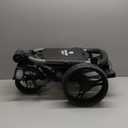 OMADA GOLF Trilite Golf Push Cart | Lightweight and Folding Golf Cart | Adjustable Golf Bag Stand (White/Black)