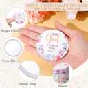 Geelin 48 Pcs Christian Compact Mirrors Bulk Floral Bible Verse Mirror Mother's Day Bulk Gifts for Women Portable Pocket Purse Makeup Mirror for Graduation Religious Group Sunday Church Party Favors