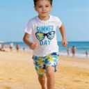 Toddler Boy Summer Clothes Outfits Kids Cotton Short Sets 2-7 Years | 2 Packs Playwear