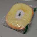 ANWA Adjustable Cat Cone Collar Soft, Cute Cat Donut Collar After Surgery, Kitten Recovery Cones to Stop Licking (Medium, Orange)