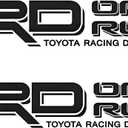 TRD Off Road Vinyl Decal Set of 2 | 18 x 3 | All Black | Weatherproof Sticker for Trucks & SUVs | Includes Squeegee for Easy Installation
