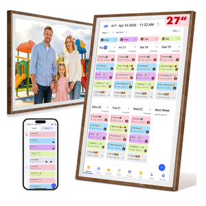 27" Digital Wall Calendar with Chore Chart, Touchscreen & Family Planner