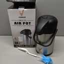 Coffee Carafe for Keeping Hot - 64oz Airpot Coffee Dispenser with Pump - Insulated Stainless Steel Hot Beverage Dispenser for Parties - Thermal Carafe for Hot Drinks Water Tea Chocolate