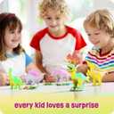 Dan&Darci Dinosaur Hatching Surprise Eggs for Kids - Easter Basket Stuffers - 6 Pack Grows 600% - Dino Egg Toys for Boys & Girls Age 3-8 - Gift Ideas, Party Favors - Gifts for Girls Ages 3 4 5 6 7 8