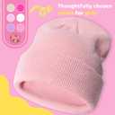 YMYDYFC Baby Beanie 3Pack Toddler Beanie Infant Knit Hat Baby Winter Hats for Boy Girl Winter Clothes Warm Knit Cap 0-6Years (M)