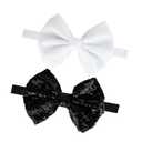 Baby Christmas Sequins Headband Bow Red Green Glitter Sequins Bow Christmas Hair Band Bow BHC03 (Set-C)