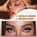 Newcally Magnetic Eyelashes with Eyeliner Kit Reusable Wispy Lashes Natural Look Magnetic Lashes Kit C-curly No Glue Needed 5 Pairs False Lashes with Magnetic Eyeliner & Tweezers