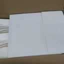 BAG BOX 100 Pack 8.25x4.3x10.6 Inch White Gift Bags with Handles,Bulk Kraft Paper Bags for Shopping, Retail, Merchandise, Wedding, Party Favors, Paper Grocery Sacks