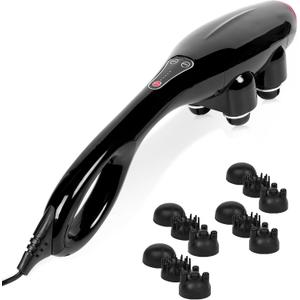 Four-Head Massager, a Handheld Back Massager That relieves bodily Soreness and Tension, Delivering percussive Massage to The Back, Neck, Shoulders, Limbs, and Entire Body.
