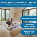 Meliusly Heavy Duty Couch Cushion Support for Sagging Cushions (24x79) Reinforced Plywood Sofa Cushion Support Board for Sagging Seat, Deep Couch Supporter for Under the Cushions, Loveseat Saver