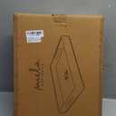 Coffee Table Tray (Natural Finish) - Flourish - Wood Serving Tray w/Handles for Breakfast in Bed - Mango Wood Decorative Tray w/Felt Pads - Medium Wood Tray - 16 x 12 x 2.5