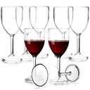 Party Essentials 8 CT. 8 oz Plastic Wine Glasses
