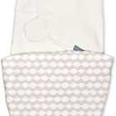 SwaddleMe by Ingenuity All Season Baby Swaddle, 2 Quick Flip Layers to Change from 1.0 to 2.5 TOG, Size 0-3 Months, 7-14 Pounds - Dream Waves