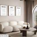 Poster Master 3-Piece Wash Dry Fold Print - Laundry Poster - Line Drawing Art - Black & White Design - Symbols & Guide Art - Minimal Laundry Room Decor - 8x10 UNFRAMED Wall Art (Style-04)