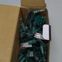 50 Counts Cool White LED Christmas Lights  25ft 5mm White Christmas Lights Outdoor Commercial Grade Waterproof, Indoor Christmas Tree Decorations, Green Wire Mini String Lights, UL, IP:65