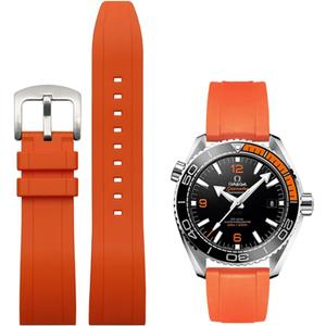 Watch Band Quick Release Fluororubber 19mm 20mm 21mm 22mm Soft Durable Universal FKM Rubber Replacement Band Strap for Men Women