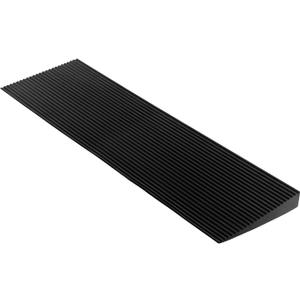 1.8'' Rise Solid Rubber Wheelchair Ramp,Threshold Ramp Used for Thresholds,Doorways and Bathroom (High:1.8 Inch(Pack of 1)) Black