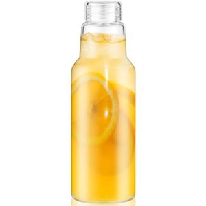 34 Oz Glass Juice Bottles with Lids, Glass Bottles, BPA Free, Borosilicate Glass for Juicing, Smoothies, Infused Water, Beverage Storage, Shaker Bottles (Pack of 1)