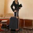 Cosbarn Luggage Sets 5 Piece Suitcases with Wheels, Suitcase Set ABS Hard Case Luggage with TSA Lock Spinner Wheels Durable Travel Luggage