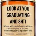 Younift Funny Grad Candle, 2026 Graduation Gifts for Her, Him - College, High School, Masters Degree, Phd, Law School, Nursing & Nurse Graduation Gifts for Women, Men - 9 oz