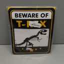 Dinosaur Birthday Decorations - 12 PCS Dinosaur Party Supplies for Boys Kids Dino Birthday Funny Dinosaur Sign Decor for Jurassic Theme Baby Shower Holiday Party Favors Caution T-Rex Sign Wall Decor