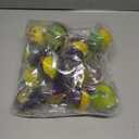 MiniInflat 16 Pcs Mardi Gras Ball Ornaments 2.4 Inch Glitter Mardi Gras Tree Ornaments with Hanging Rope Carnival Masks Purple Green Gold Tree Decorations for Home Carnival Masquerade Party Decor