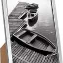 Giverny 8x10 Picture Frames, Silver Photo Frames for Wall or Tabletop Display, Simple Design Glossy Finish Frame Perfect for Home Decoration, Office, Hotel and Various Ceremonies Praties