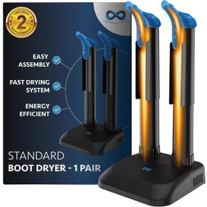 Everlasting Comfort Boot Dryer for Work Boots – Easy-to-Use, Silent & Energy-Efficient Boot Warmer and Shoe Dryer for Sneakers, Electric Fanless Convection Design to Reduce Odor (Pair of 1)