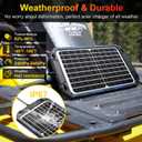 SUNER POWER Waterproof 12W 12V Solar Battery Charger & Maintainer Pro, Built-in UltraSmart MPPT Charge Controller, 12 Volt Solar Panel Trickle Charging Kits for Car Automotive Boat Marine RV Trailer