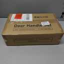 NeuType Front Door Handle, Front Door Lock Set, Door Handle Sets with Single Cylinder Deadbolt and Door Knob, Entrance Handle Set with Lock, Reversible for Right & Left Handed, Matte Black