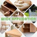 3 x Quacc 6 PCS Stainless Steel Furniture Corner Connectors, Corner Braces with Screws, Trapeziform Angle Brackets for Chairs Drawers, Cabinets, Tables (Silver)