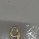 uxcell House Numbers for Outside, 1.85 Inch Self Adhesive Brass Mailbox Decor Number Stickers for Apartment Office Hotel Room Door Signs(Number 9)