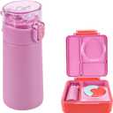 Reusable Stainless Steel Insulated Water Bottle for Omie OmieBox- 5.3 oz, Straw Top, BPA-Free & Phthalate-Free, Leak-ProofInsulated (1, Pink)