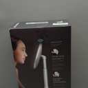 simplehuman 8" Round Sensor Makeup Mirror with Touch-Control Brightness, 5X Magnification, Rechargeable and Cordless, White Stainless Steel