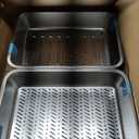 Stainless Steel Sifting Cat Litter Box for Pine Pellets, XL Extra Large Metal Cat Litter Box Sifter Pan with Litter Scoop, Low Dust, Odor Control, Easy Cleaning, 19.7" L x 13.8" W x 6" H