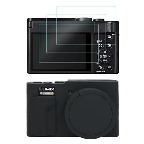 HUADU Screen Protector Compatible for Panasonic Lumix ZS99 Digital Camera,Tempered Glass Film Anti-Scratch High Definition, 2 Pieces