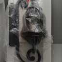 Outdoor Wall Sconces, Black Outdoor Porch Lights, 22.8" H Large Exterior Wall Lanterns, Waterproof Exterior Lighting Fixtures with Water Glass for Patio Garage Doorway